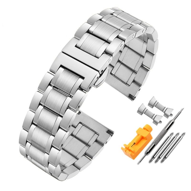 Bracelet montre acier inoxydable 22mm pour remplacer un métal usé
