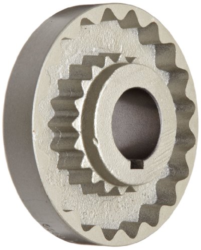 Martin 6S Quadraflex Coupling Flange, Cast Iron, Metric, 30 mm Bore A, 30 mm Bore B, 101.6 mm OD, 41.275 mm Length