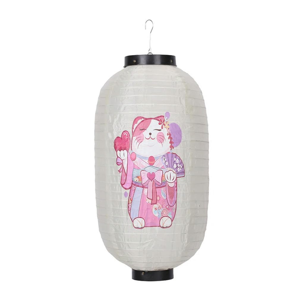 Lanterne Chinoise En Papier Décorative ABOOFAN - Motif Fleurs De Cerisier Japonaises, Suspendue - Pour Décoration Intérieure, Mariage, Fête, Restaurant - 6