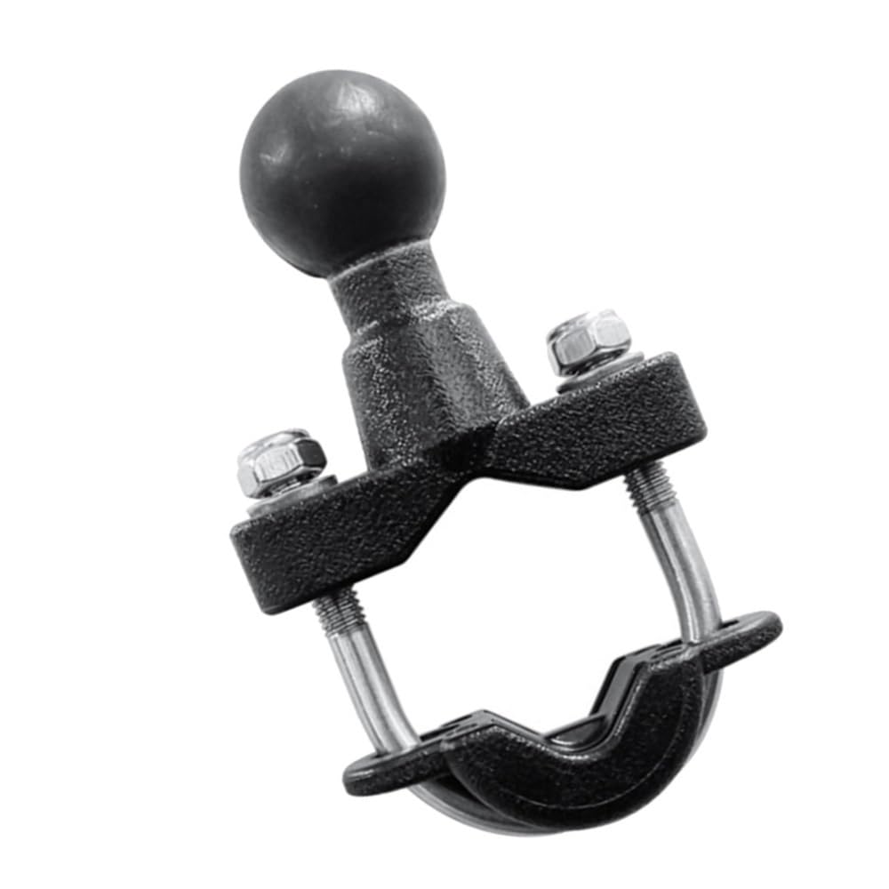 Motorcycle Handle Bar Rail Mount 37Mm Width U-Bolt Mounting Base with 1 Inch Ball Fit for Work