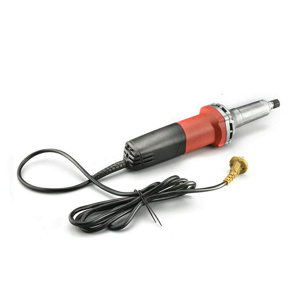 Amoladora recta eléctrica 750W Rectificadora para amoladora Regulador de velocidad 0-27000 r/min Herramienta de pulido Ø6 mm