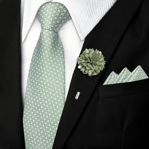 Image of DiBanGu Mens Zipper Tie Silk Pre-Tied Necktie with Gift Box