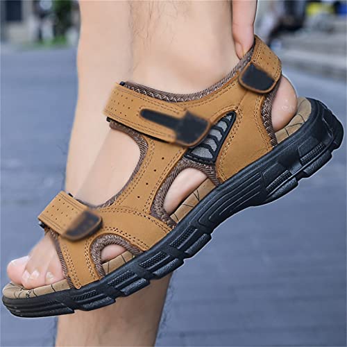 Mens Sandals Genuine Leather Sandals Men Outdoor Casual Lightweight Sandal Men Sandals(42)3
