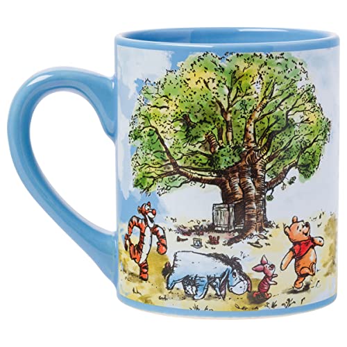 Silver Buffalo WTP53032 Winnie The Pooh Group Walk Ceramic Coffee Mug thumb #1