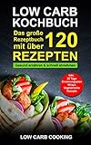  Low Carb Kochbuch: Das große Rezeptbuch mit über 120 leckeren Rezepten - Gesund ernähren & schnell abnehmen - Für Anfänger, Berufstätige & Faule Inkl. 30 Tage Ernährungsplan Diät, Wraps, Vegetarisch