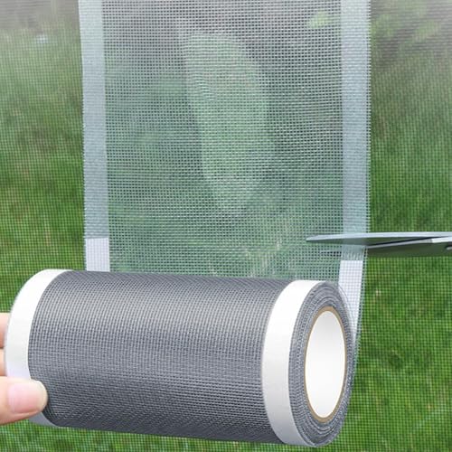 Cinta de malla mosquitera autoadhesiva para reparar ventanas dañadas de dormitorios y patios 2