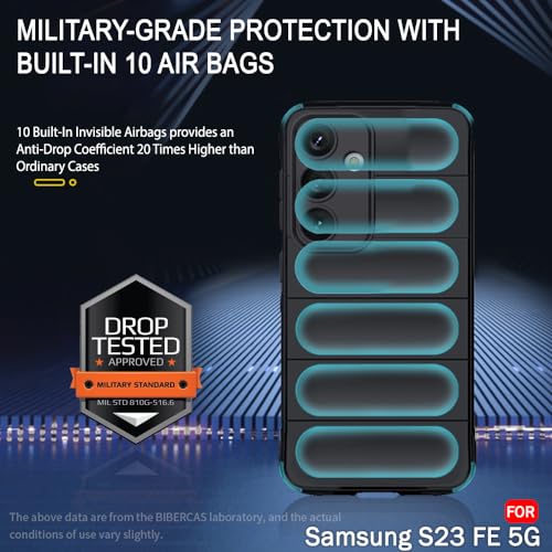 Image of TheGiftKart Liquid Silicon Back Cover Case for Samsung Galaxy S23 FE 5G | Shockproof Military Grade Protection | Micro-Fibre Cloth On Inner Side | Anti-Slip Grip Cover for Samsung S23 FE (TPU, Black)