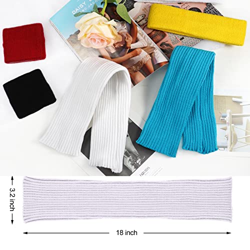 Image of ONUPGO Leg Warmers for Women 80s Sport Headband Wristbands Neon Leg Warmers Set - 80s Workout Clothes 90s Outfit for Women