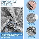 10 Pieces Guinea Pigs Blankets Hamster Fleece Cage Liners Soft Guinea Pig Accessories Small Animal Pet Blanket Sleep Bedding Mats Pet Supplies for Dog Puppy Cat (Gray, 13.8 x 29.5 Inch) - Image 2