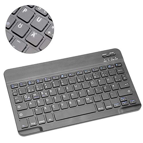 BORIYUAN - Funda con Teclado para Huawei MediaPad M6 10.8 2019, Funda Ultrafina con Teclado Bluetooth extraíble (QWERTZ) para Huawei M6 10.8  Negro