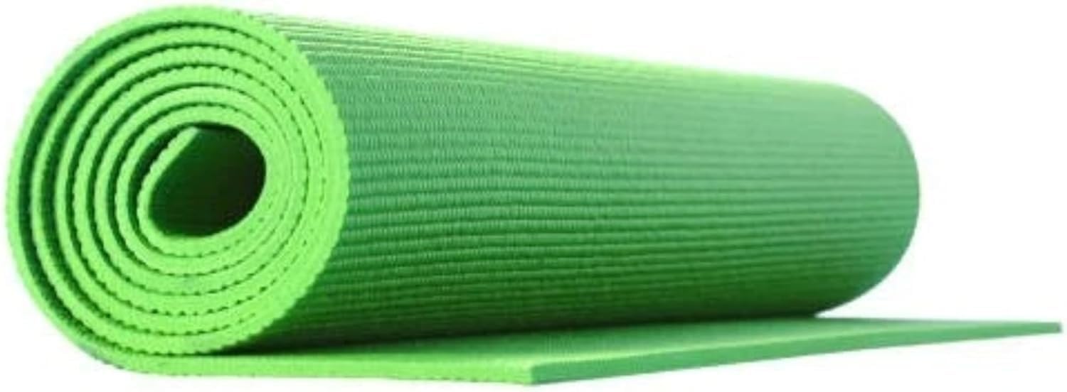 Extra Thick Yoga Mat Non Slip NBR Fitness Foam Multi-Purpose for Yoga, Pilates, Stretching & Home Gym (3–15mm, Multiple Colours) (Green, 10mm)
