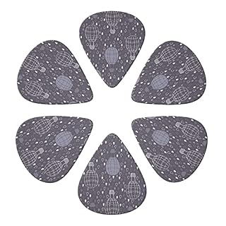 Hot Air Balloon Lot de 6 médiators pour guitare acoustique, guitare électrique, basse, ukulélé – fin, moyen et épais. - Les Beatles, Paul McCartney, John Lennon, RIngo Starr, George Harrison Hot Air Balloon Lot de 6 médiators pour guitare acoustique, guitare électrique, basse, ukulélé – fin, moyen et épais. – Image 4