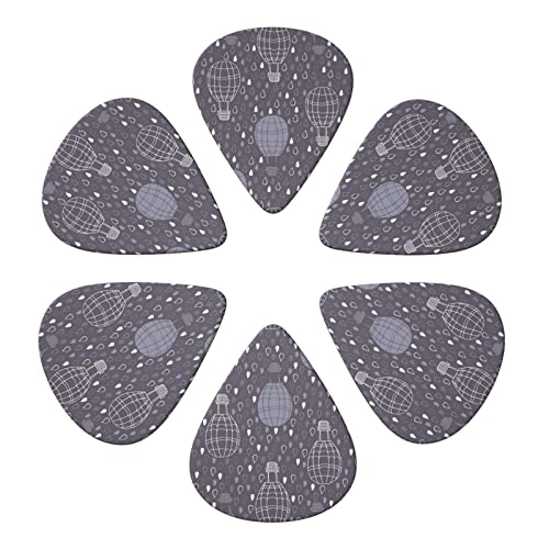 Hot Air Balloon Lot de 6 médiators pour guitare acoustique, guitare électrique, basse, ukulélé – fin, moyen et épais. - Les Beatles, Paul McCartney, John Lennon, RIngo Starr, George Harrison Hot Air Balloon Lot de 6 médiators pour guitare acoustique, guitare électrique, basse, ukulélé – fin, moyen et épais. – Image 5