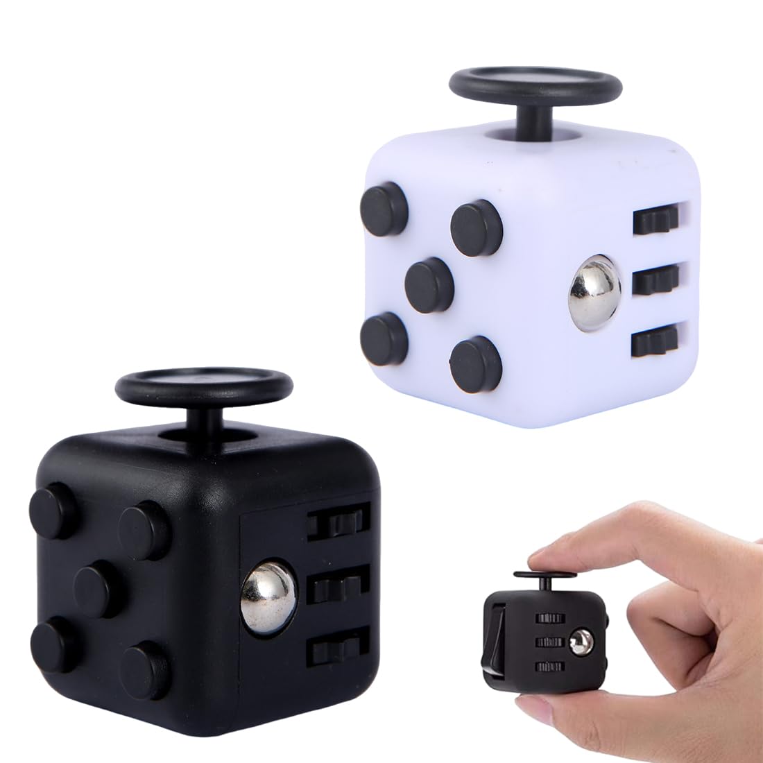 Cubo Antiestres Fidget Toy con 6 módulos Relajantes Juguetes para aliviar el estrés Regalo para Niños y Adultos