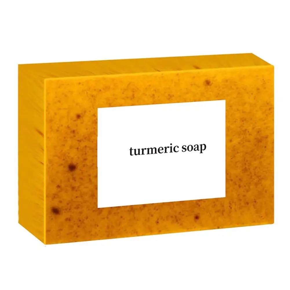 Turmeric Soap Lemon Handmade Soap Bath Deep Cleansing Pores Body Dirty Smooth Skin Tender Care Oil Control Exfoliator