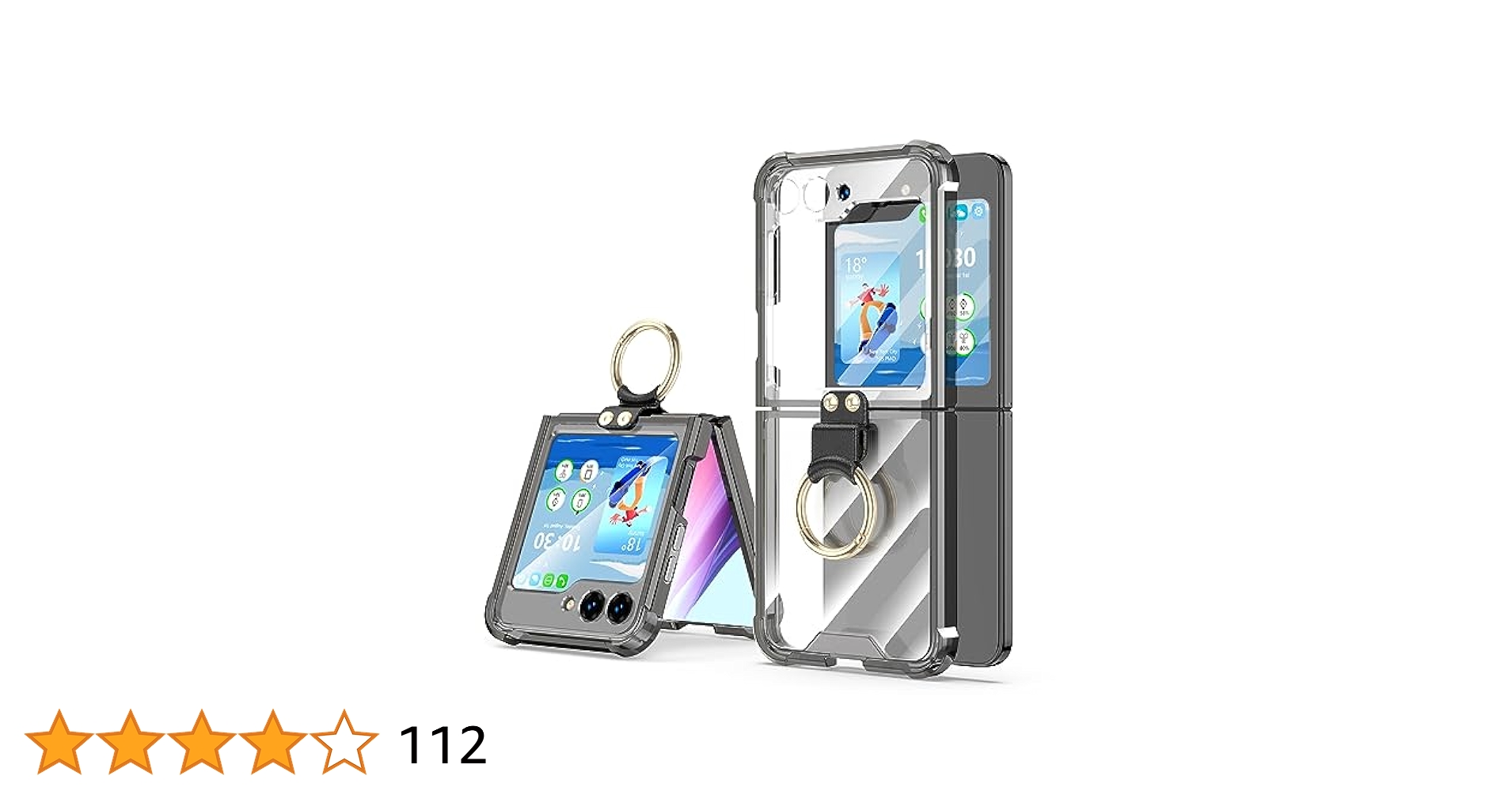 ★DESIGN SKIN★ Galaxy Z Flip 6 Ring Grip Pocket Case ver2 M Amazon.com: Samsung Galaxy Z Flip 6 Clear Case with Ring