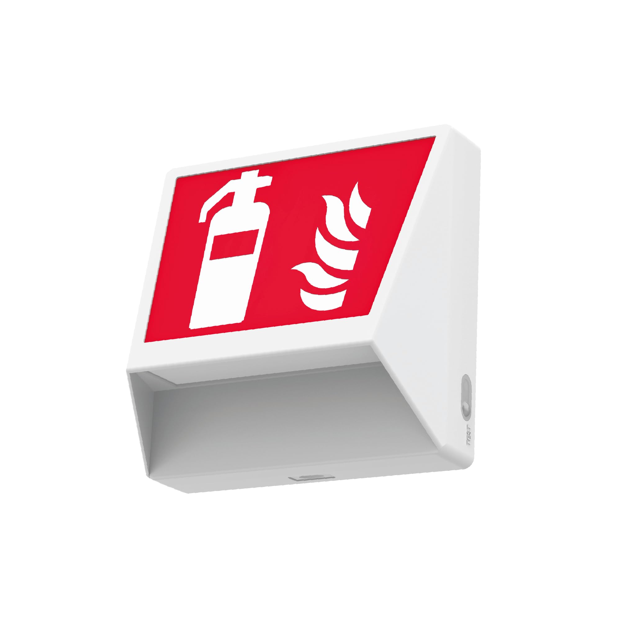 Iluminación de Emergencia LED con Pictograma - Señalización Luminosa - Alumbrado en Interior, Visibilidad 16 m, IP40, Instalación en Pared (Blanco, Salida de Emergencia Derecha)