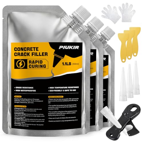 Piukir Concrete Crack Filler 3-Pack