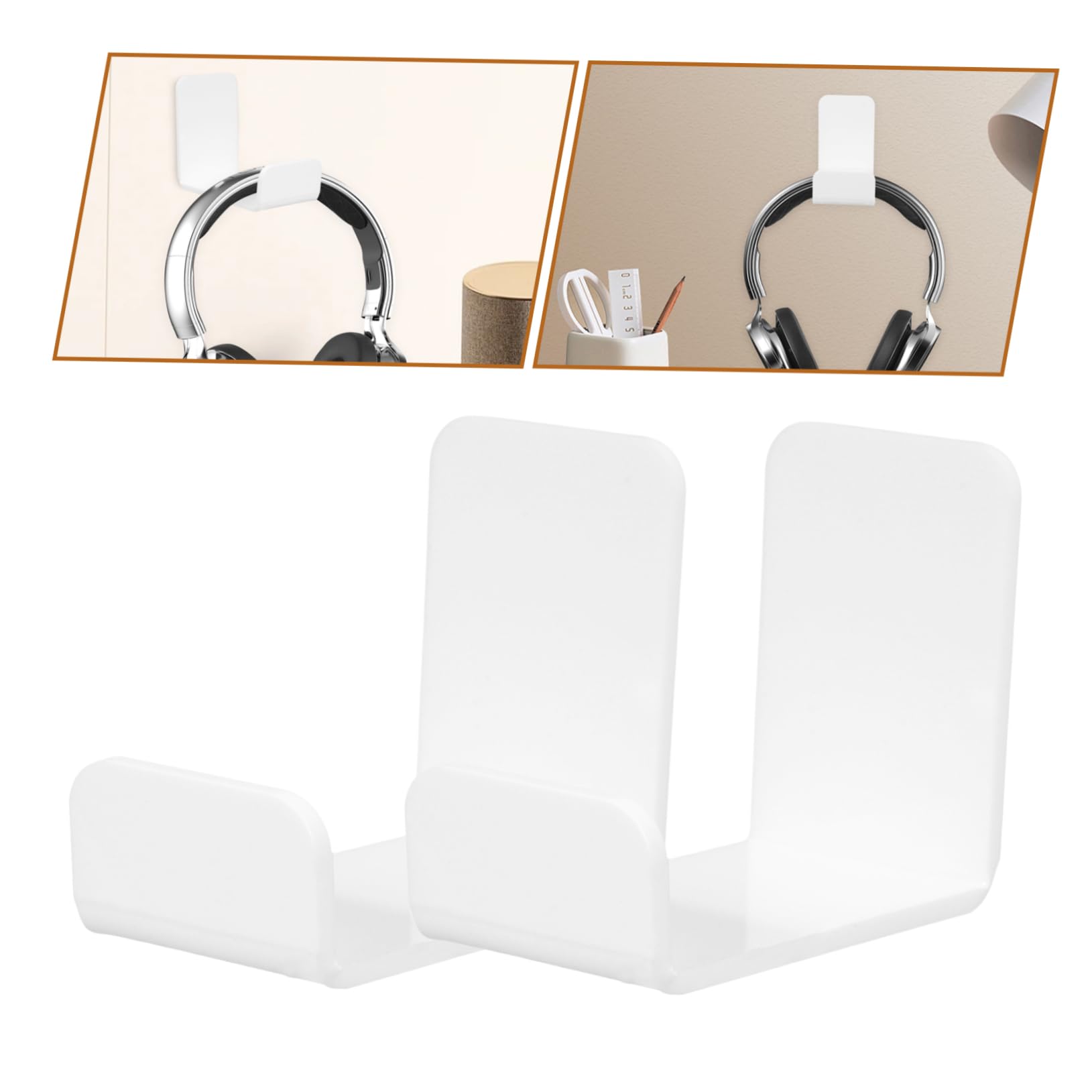 OSALADI 6sets Supporto Per Cuffie Trasparente Da Supporti Murali Per Headset Organizzatori Compatti Per Desktop e Gaming Soluzione Pratica Per Cuffie e Accessori