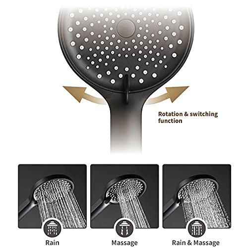 Ensemble de douche à main 3 jets avec flexible 150 cm et support réglable - 3