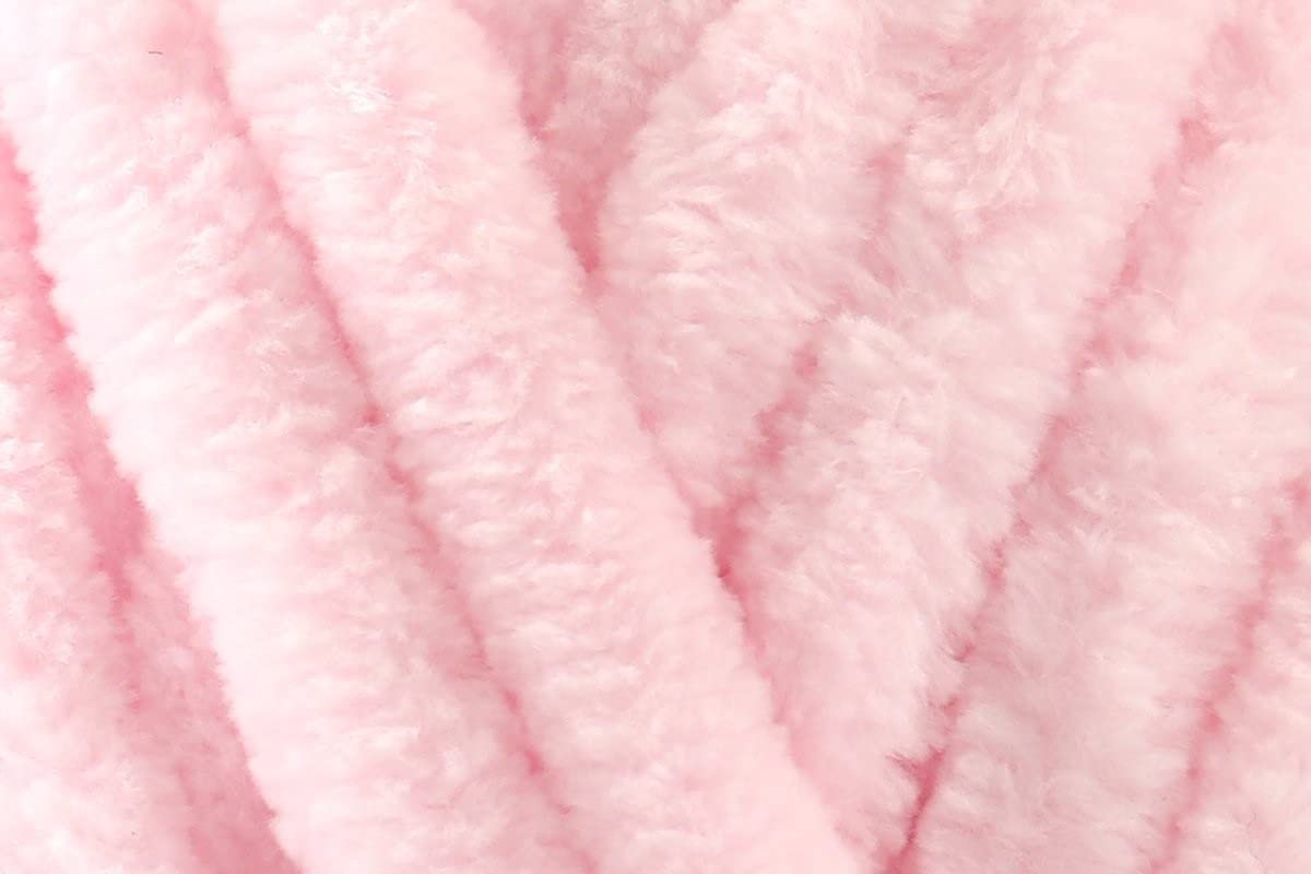 James C Brett Flutterby Huggable Super Chunky Garn 100% Polyester Chenille Textur für Häkeln, Strickwolle, Babyspielzeug, Decken, Kissen – 250 g Knäuel – Rosa (UG6) – Einzelbett (1 Knäuel)