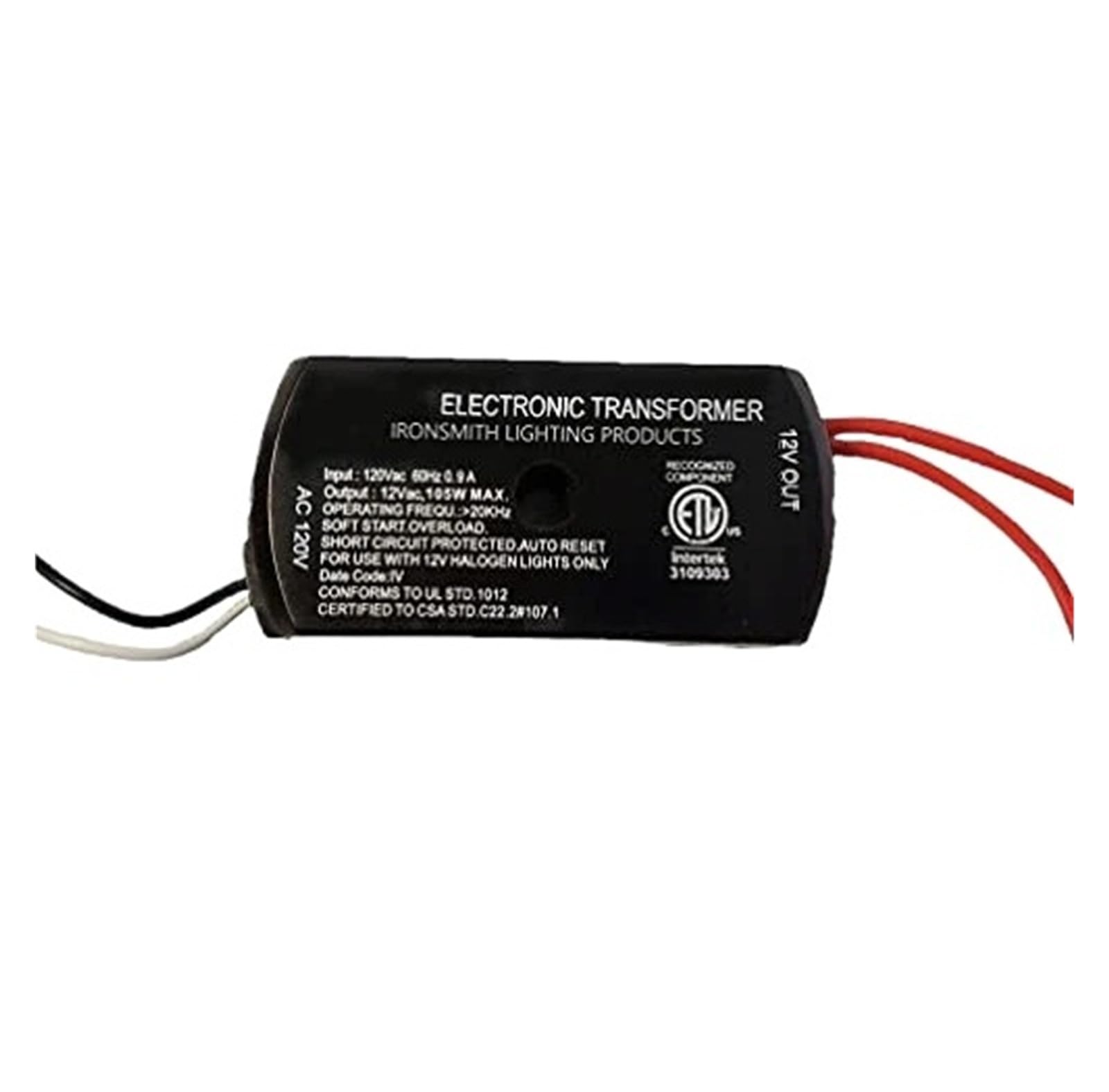 Trasformatore alogeno dimmerabile, 105W, ingresso 120V, uscita 12V
