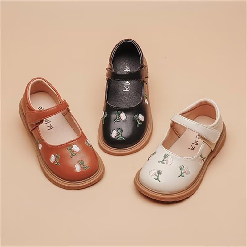 Toddler Kids Girl Fashion Flower Oxfords Shoes for School Dress Party4