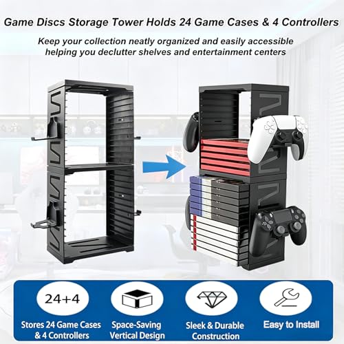 Support de rangement jeux vidéo PS5 Xbox Nintendo Switch - 4