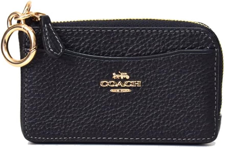 Amazon.co.jp: [コーチ] コインケース ぺブルレザー キーリング付き L 