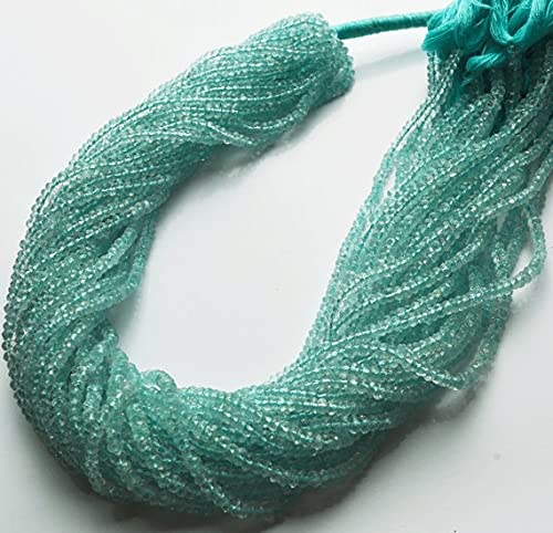 Aigue-marine perles facettées 3mm pour fabriquer vos bijoux d'été bohèmes chic