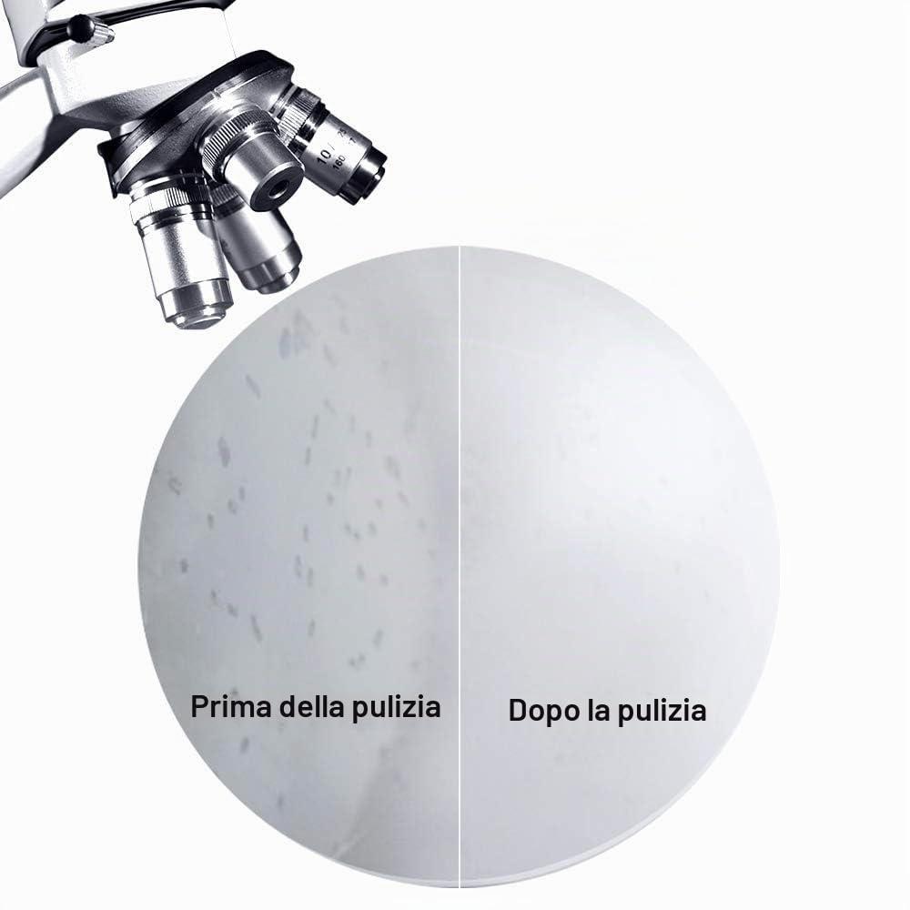 Pulitore ultrasonico 2.0 (2a generazione), macchina di pulizia intelligente per lenti a contatto morbide e rigide (RGP), blu