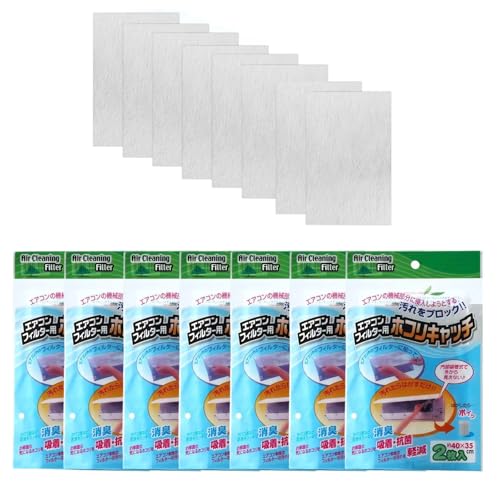 Image of 7 Pack AC Filter for Split AC, Purifying Cotton Mesh, Enhanced Air Quality for Home and Office, Fits Mini Wall Mounted Air Conditioner, Durable and Easy to Install(40X35 CM)