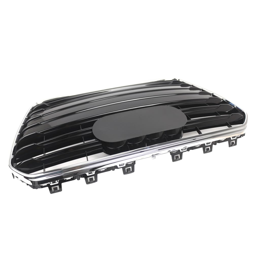 Bacar Kühlergrill mit horizontalen Lamellen, Chromrahmen mit glänzend schwarzen Lamellen aus ABS Für A5 S5 B8.5 2013 2014 2015 2016 8T0853651K, 8T0853651P