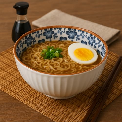 Image of YELONA Japanese Ceramic Dinnerware Set of 4 (2 Bowls + 2 Plates) | 11.5cm Bowls (300ml) & 8-Inch Plates (20.5cm) | Honeycomb Pattern | Microwave & Dishwasher Safe | Rustic Modern Kitchen Crockery