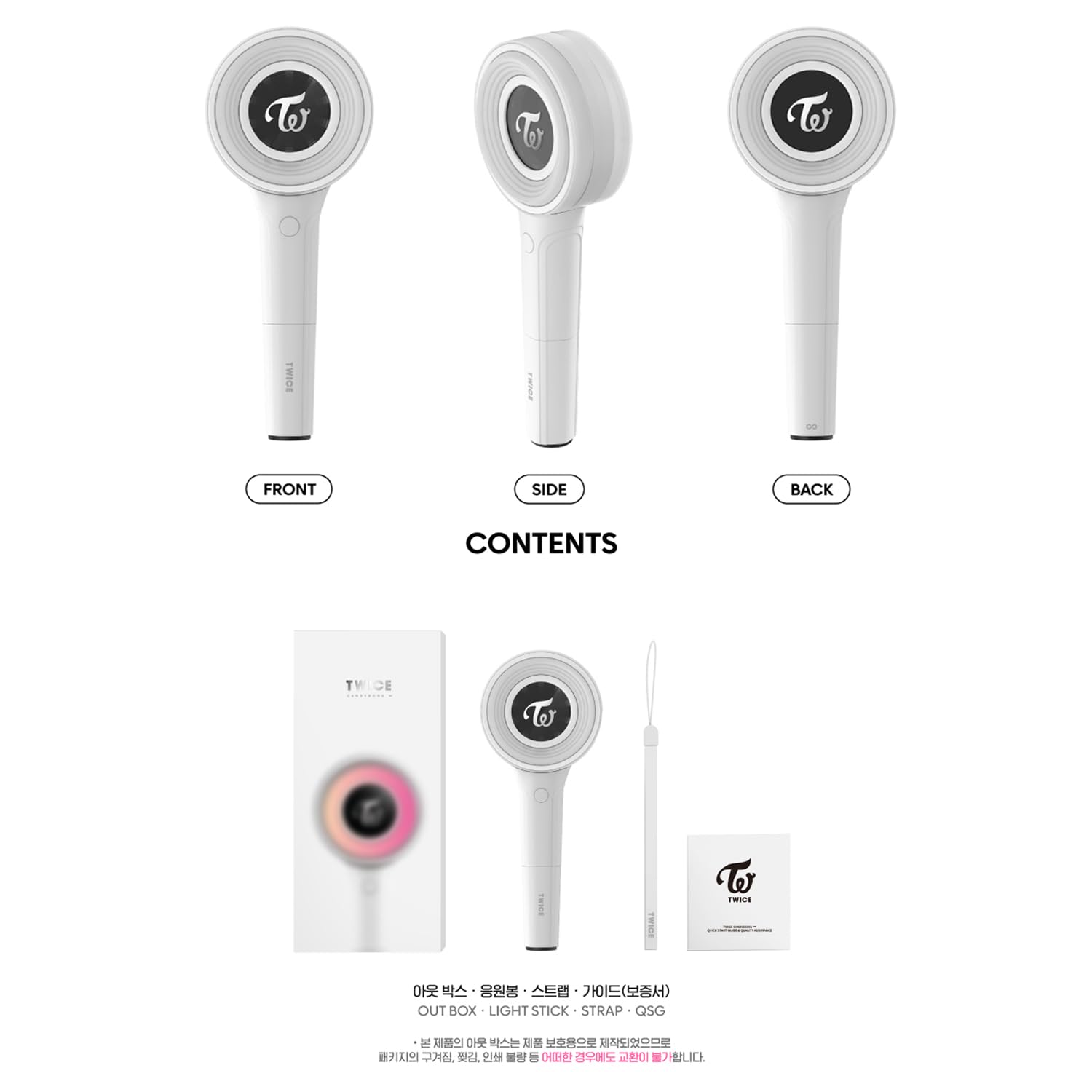Twice Candybong Infinity Bastone Luminoso Ufficiale + 5 Cartoline Extra