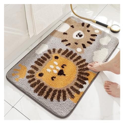 UNDIFY Cartoon Flocking Carpet Floor Mat Bathroom Anti-slip Mat Water-absorbent Foot Mat Door Mat Rug Front Door Mat Outside Outdoor Door Mat (Color : 12, Size : 50 * 80cm)
