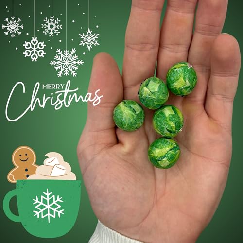 Milk Chocolate Sprouts 500g - Foil Wrapped Christmas Chocolate Balls - 18mm Solid Chocolate Brussel Sprouts For Festive Table Decorations or Stocking Fillers - Lynton - Image 6