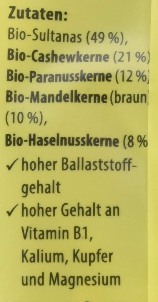 Reformhaus Studentenfutter Bio, 6er Pack (6 x 200 g)