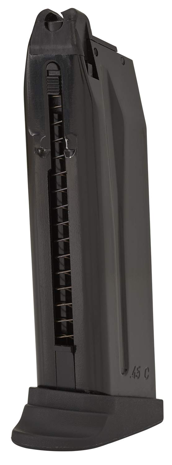 HK Heckler &amp; Koch HK45 GBB Blowback 6mm BB Pistol Airsoft Gun Magazine, Fits HK45 Compact GBB (20-Round)