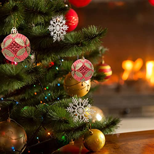 Christmas Balls Ornaments 6Pcs Christmas Tree Decorations Set Christmas Baubles Shatterproof Christmas Ornaments Baubles Set For Tree Hanging Ball Cat Stained Glass #TOP3