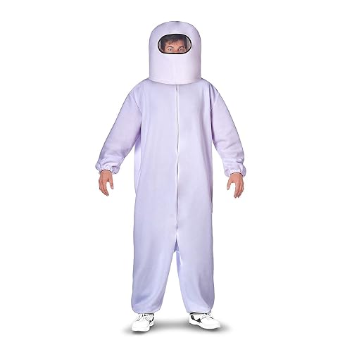 My Other Me disfraz de among us para adulto impostor varias tallas y colores (BLANCO, XXL)