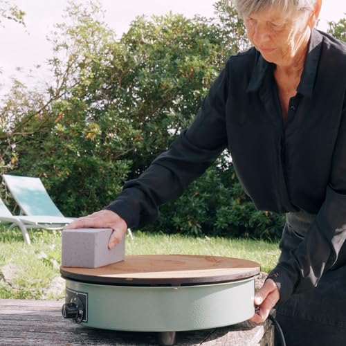 Krampouz Schleifstein - Zur Pflege und Reinigung der Gusseisenplatten von Crêpegeräten - Ideal zur vollständigen Reinigung oder Entfernung… – Ansicht 3