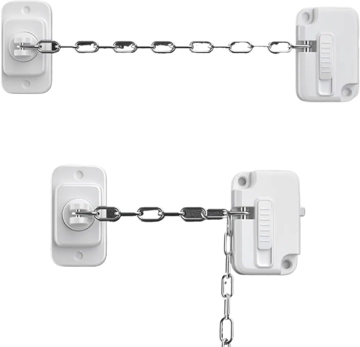 6pCS Child Proof Door Lock Stainless Steel Non-marking Adhesive Window Stopper Protection Lock Durable Apartment