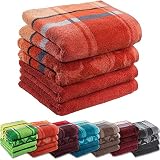 Erwin Müller Handtuch-Set 4er-Pack - Ludwigsburg - 100% Baumwolle - Terra Größe 50x100 cm - kuschelweich, saugstark, voluminös - praktisch durch beidseitige Schlaufen (weitere Farben)