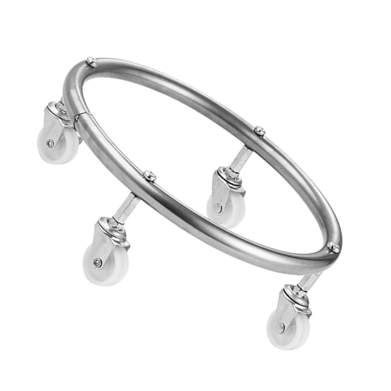 Porta Bombola Gas in Acciaio Inox con Ruote Mobili, Supporto Bombola Gas Resistente e Facile da Usare per Serbatoi Propano Fino a 30kg, per Casa e Ristorante