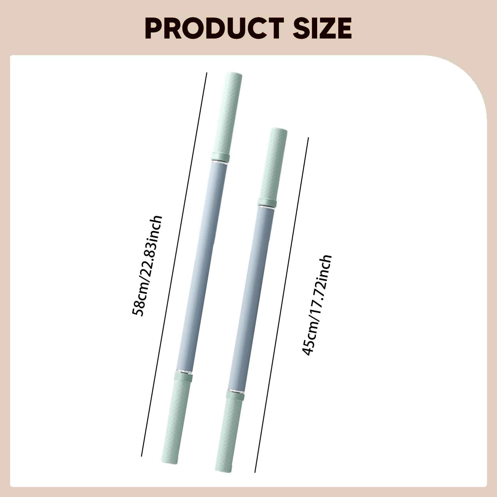 rockible 2 Stück Massagerollen Sticks, Wadenrolle, Hand Dehnungsgerät für Gesäß, Taille, Po Und Oberschenkel