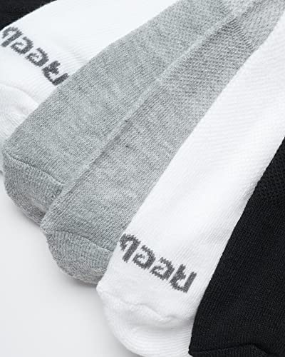 Image of Reebok Womens Quarter Socks 6 Pack Comfort Cushioned Athletic Socks | Moisture-wicking Fabric Keeps Feet Dry, Flexible Knit Hugs the Arch, Plush Footbed Absorbs Shock