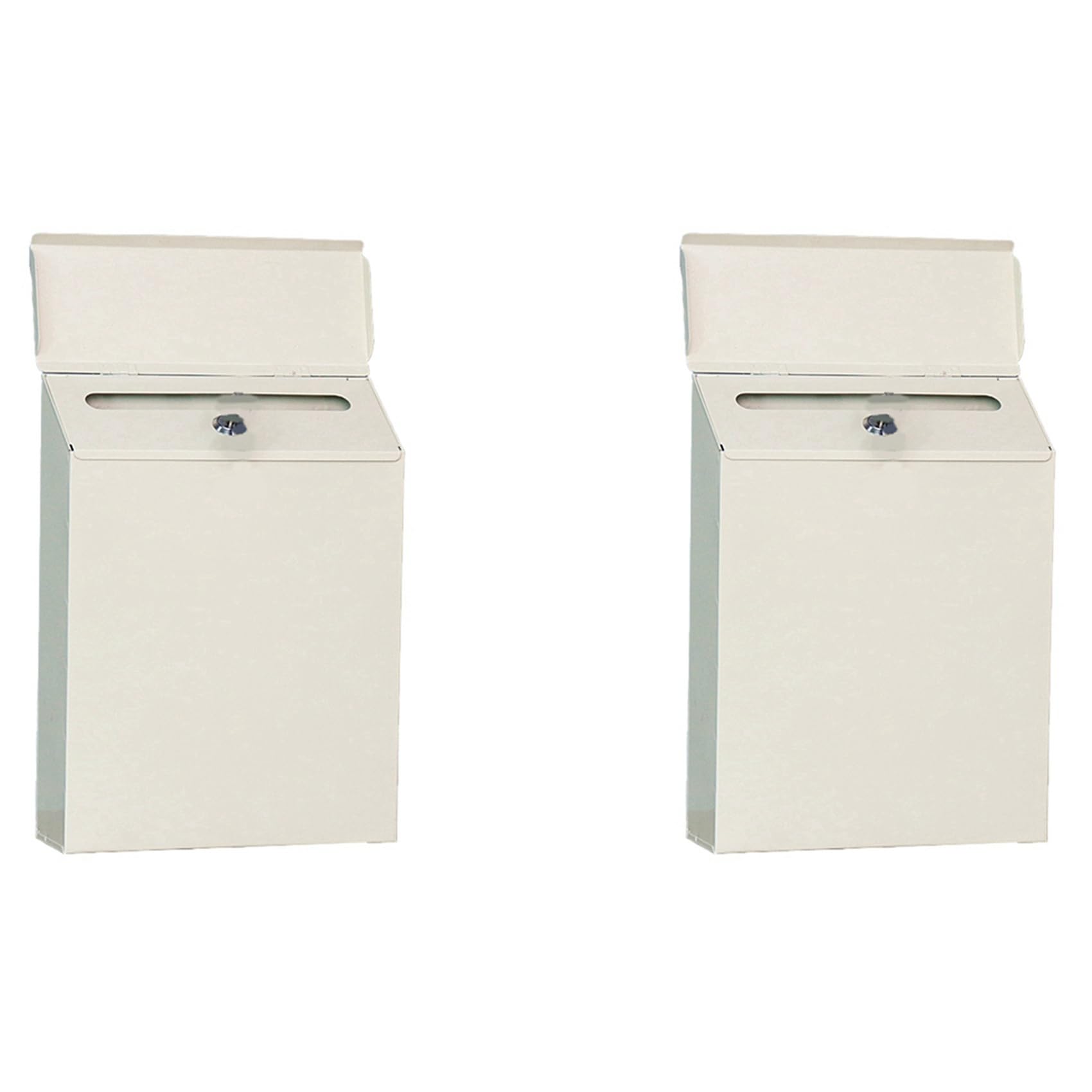 Vjsujehgy 2X Mailbox Mailboxes Mail Boxes Outdoor Wall Mounted Mailbox Locking Mailbox Wall- Mounted Key Drop Box Mailboxes