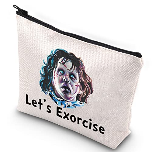 WZMPA Let's Exorcise Bolsa de cosméticos Exorcistas Fans Regalo Películas Fans Maquillaje Cremallera Bolsa Bolsa Para Amigo Familia, Exorcise Cover