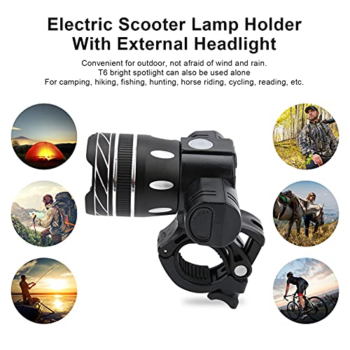 BIKING Lámpara Delantera para Scooter, lámpara Delantera para Scooter eléctrico, Faro LED Recargable, Compatible con Xiao mi M365/Pro